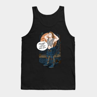 didn't need that much space. astronaut girl. Tank Top